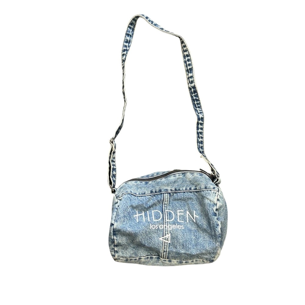 Hidden Los Angeles Denim Crossbody Bag Purse Jean Upcycled Y2K‎ Style